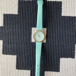 American Apparel Leather Mint Green Wristwatch